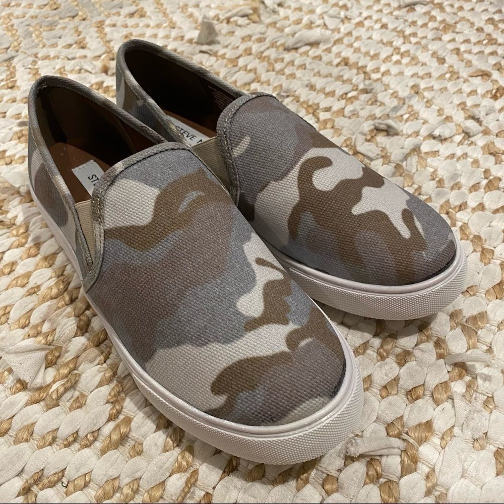 Steve Madden Camo Slip On Sneakers